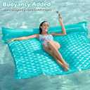 Jasonwell Floating Mat Pool Floats - Giant Inflatable Pool Float Lake Raft Lounge Floating Water Mat for Swimming Pool Floatie Lounger Beach Pool Party Toy for Adults & Kids (GR, XL)