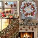 Jenaai 6 Pcs Velvet Glitter Christmas Tree Ornaments Set 3.15 Inch 3 Style Flocked Christmas Balls Ornaments Xmas Balls Decoration for Xmas Tree Decorative Party Wedding(Dark Brown)