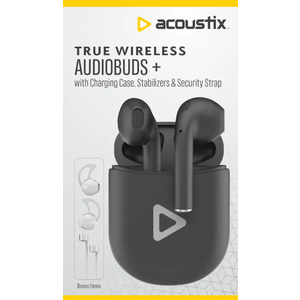 Acoustix™ True Charging Case & Wireless Earbuds - Black