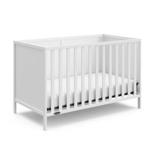 Graco Theo 3-in-1 Convertible Baby Crib - GREENGUARD Gold Certified, Converts to Toddler Bed & Daybed, Fits Standard Full-Size Baby Crib Mattress, 4 Adjustable Mattress Heights (White)