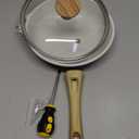 SENSARTE Nonstick Ceramic Frying Pan with Lid 8/9.5/10/11/12.5 Inch Omelet Pan Skillet, Free of Intentionally Added PFAS/PTFE Non-toxic Chef's Pan Induction Compatible Pan, Heat Resistant Handle