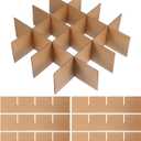 jojofuny 2 Set Moving Boxes Dividers, Glass Dividers for Moving Boxes, Glass Packing Kit for Kitchen Dish Packing Glassware Cardboard Box (12 Cardboard) (33.50X8.00X0.30CM)