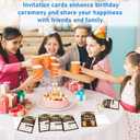 Pool Party Birthday Invitation Cards, Hawaiian Luau Fill-In Invites Card For Birthday Party, Tropical Invitations For Kids Family, Summer Parties Decorations Supplies, 20 Cards With Envelopes -01