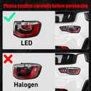 Huray Right Outer Tail Light Fit for Jeep Compass 2017-2021 RH Taillight Tail lamp Brake Lamp Assembly Replacement Accessory Replacement for CH2805116 55112680AF (Passenger Side)