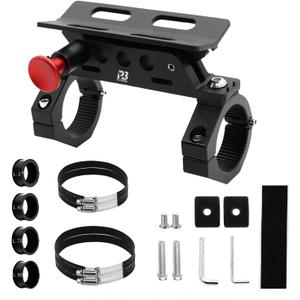 CNC Aluminum UTV Fire Extinguisher Mount Kit, Adjustable Roll Bar Fire Extinguisher Bracket Quick Release Compatible with UTV Polaris RZR SXS Ranger ATV Fit on 1.5"/1.65"/1.75"/1.85"/2"