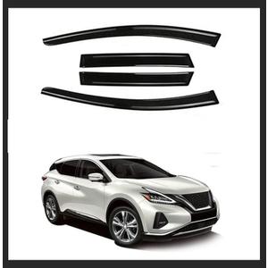 Tape-On Rain Guard 4-Piece for 2015-2022 Nissan Murano Windows Visor Shield Shade Smoke 94675