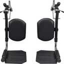Wheelchair Lift Leg RestWheelchair Foot RestDrive Wheelchair Parts for Standard Wheelchairs1pair Black