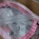 Foldable Baby 5-in-1 Activity Walker - Rocker, Activity Center, Bouncer, Seat Walker, Push Walker - Adjustable Speed Rear Wheels and Height Toys Ages 6-18 Months(Pink)