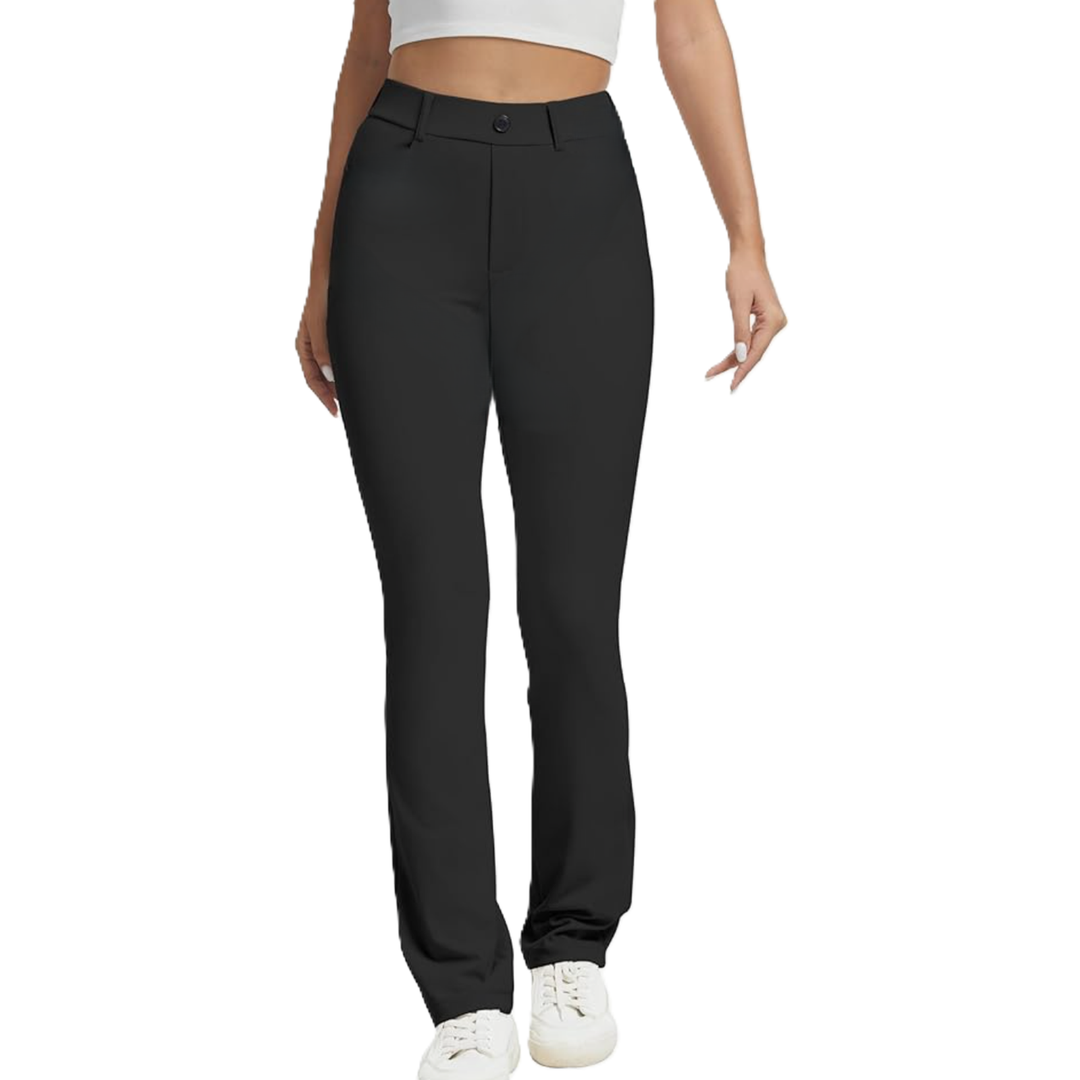 Women’s Stretchy Yoga Dress Pants High Rise Straight Leg with Pockets Casual Petite/Regular, M Women’s Stretchy Yoga Dress Pants High Rise Straight Leg with Pockets Casual Petite/Regular, M