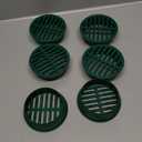 4" Outdoor Round Flat Drain Grate Cover (6, Green)