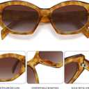 Hexagonal Polarized Sunglasses for Women Men Retro Trendy Designer Shades Sunglasses FZN815