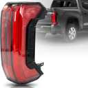 LED Tail Light Rear Lamp Assembly Compatible with Toyota Tundra 2022 2023 2024 2025 Right Passenger Side Replace# 81550-0C200 815500C200 (5-PIN, LED Type Sequential Pattern)