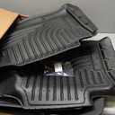 Husky Liners Weatherbeater Floor Mats | Fits 2007-2013 Chevrolet Silverado & GMC Sierra 1500, 2500, 3500 Extended CAB ONLY (Footwell Coverage) | Front & 2nd Row, 3-pc Black - 98211