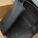 Mixsuper Liner Floor Mats for 2019-2025 Chevy Silverado 1500/GMC Sierra 1500, 2020-2025 Chevy Silverado/GMC Sierra 2500HD/3500HD Crew Cab with Rear Underseat Storage Box, Front Bucket
