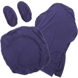 Stretchable Gaming Chair Cover Slipcover with Elastic Band and Buckle Washable Computer Room Seat Protector Full Body Fit for Office and Chairs Navy Blue