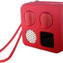 2 x Silicone Cover for Yoto Mini Player, Protective Sleeve Case Compatible with Audio Music Player (Red)