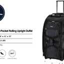 Travelers Club Xpedition 30 Inch Multi-Pocket Upright Rolling Duffel Bag
