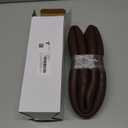 2025 Model High-Grade Real Cowhide Steering Wheel Cover for Men WomenBrown Genuine Leather Steering Wheel Cover for Cars,Universal 14.5-15 inch Steering Wheels,Grid & Square Motif