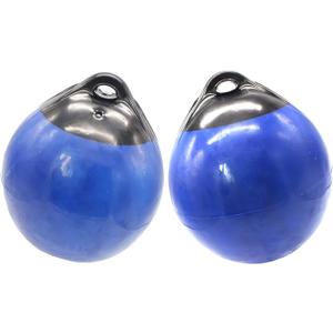X-Haibei Pair of Boat Fenders Ball Round Anchor Buoy, Dock Bumper Ball Inflatable Vinyl Shield Protection Marine Mooring Buoys