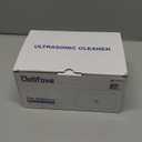 Ultrasonic Retainer Cleaner Machine 48kHz Denture and Aligner Cleaning Pod for Mouth Guards Night Guards Dental Trays Braces Toothbrushes Jewelry with 200ML Capacity (White)