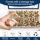 Metric & SAE Rivet Nut Assortment Kit(920 Pcs), M3 M4 M5 M6 M8 M10#6-32#8-32#10-24 1/4"-20 5/16"-18 3/8"-16 UNC Flat Head Rivnut Set, Zinc Plated Finish Carbon Steel Nutsert