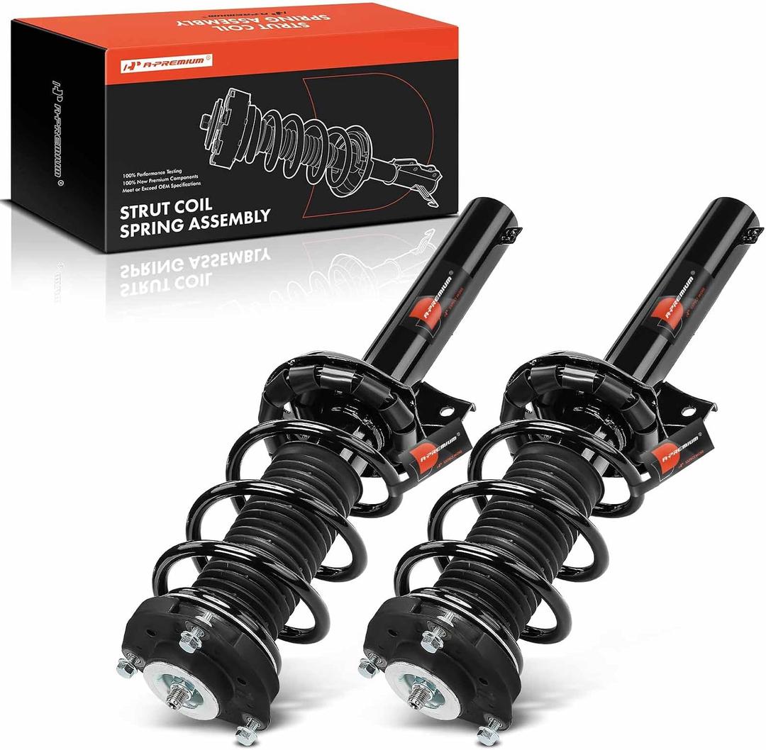 A-Premium Front Complete Strut Assemblies with Coil Springs, Set of 2