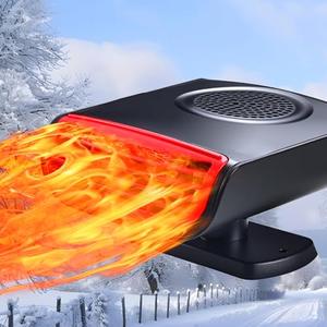 NEW Car Heater,Portable 12V Car Heaters & Defroster,200W Fast Heating & Cooling Fan,Plug In Car Heater for Windshield Defogger with 360° Rotary Car Heaters for Vehicle,Car,RV,SUV