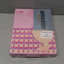 vpu 30X/1X Wall Mounted Magnifying Makeup Mirror with Power Suction Cup, Rechargeable Double Sided Regular HD/Magnification 3 Color Modes Adjustable Brightness Mirror with Lights for Bathroom, Travel (Rose Gold)