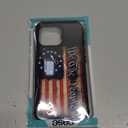 NONMY Phone Case Compatible with iPhone 16 Pro Max- Wireless Charging Compatible,SS American Classic Flag TPU Bumper and Hard PC Pattern Back Case