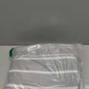 Duvet Cover Queen Size - Extra Soft Queen Size Duvet Cover - Lightweight, Breathable, Easy Care & Fade Free w/ Zipper Closures & Ties - 90" x 90" Inches - (Grey Stripes 3) Comforter Not Included