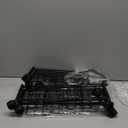 Under Bed Storage with Wheels, 360 Rotating, No-Assembly Underbed Storage Containers, 2PACK (Black)