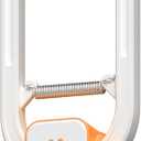 Rechargeable Electric Cat Teaser with Remote  Interactive Door Clip Teaser for Cats, 2 Motion Modes (360 Spin & Irregular Jumping), Smart Auto Cat Toy for Exercise & Fun (Orange)