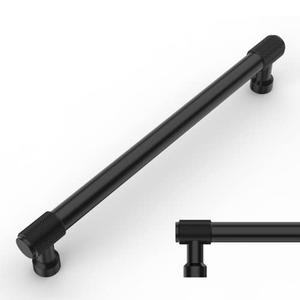 Amerdeco 9 Pack Matte Black Knurled Cabinet Pulls - 7 Inch(177.8mm) Hole Center Kitchen Handles Drawer Pulls Cabinet Hardware ZH0034 Amerdeco 9 Pack Matte Black Knurled Cabinet Pulls - 7 Inch(177.8mm) Hole Center Kitchen Handles Drawer Pulls Cabinet Hardware ZH0034