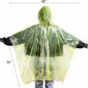 Cididu 20 Pack Disposable Rain Ponchos for Adults, Clear Plastic Emergency Raincoats with Hood, Individually Wrapped Bulk Rain Ponchos Waterproof Family Pack Camping
