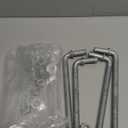 ZUQIAN 4 Pack J-Bolt 8" J Bolts Post Hinge, Chain Link Fence Gate Hinge, Galvanized Steel J-Bolt Gate Hinge with 5/8" Male Hinge Pin for Back Yard, Fence, Nuts & Washers Included