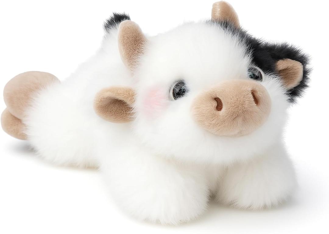 Adorable Cow Stuffed Animal Soft Plush Cow Plush Toy Cute Birthday Gifts for Kids Adults