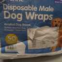 XPCARE 50 Count Disposable Male Dog Diapers, Male Dog Wraps,Super Absorbent Leak-Proof Fit (Large)