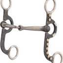 Weaver Leather 4-5/8" Pony Bit, 2-Piece Snaffle Mouth, Buffed Black