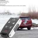 6 Buttons Keyless Entry Remote Key Fob Fit for Chevy Tahoe Suburban GMC Yukon 2014 2015 2016 2017 2018 2019 2020 (FCC ID: M3N-32337100 Chrome) 315Mhz