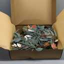 Floroom 6ft Artificial Eucalyptus Garland with Flowers Fake Greenery Burnt Orange Faux Floral Vine Garland for Table Decor Wedding Centerpieces Bridal Shower Party Decorations, Terracotta