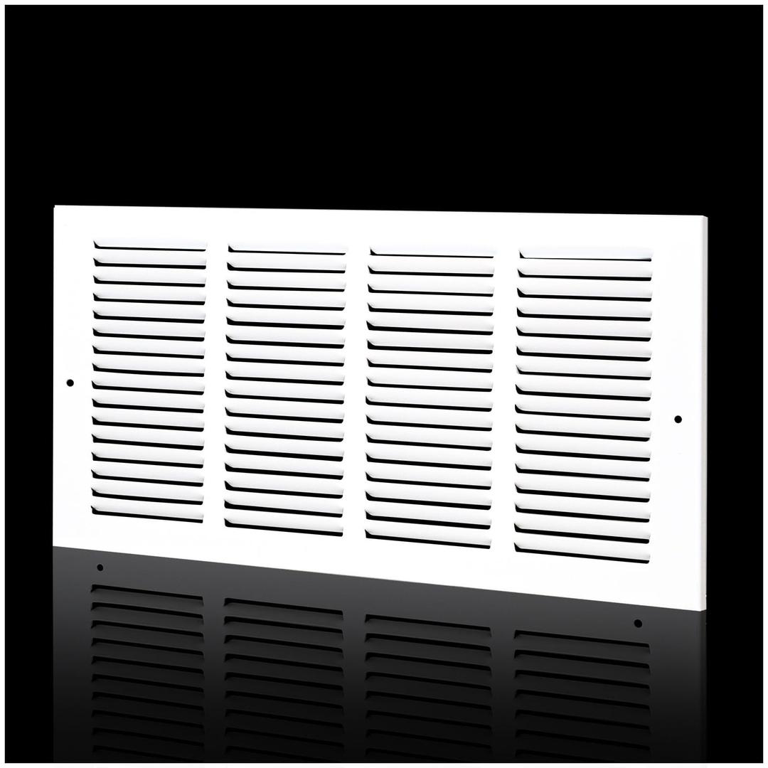 16x8 Return Air Grille for 16"W x 8"H Duct Opening,Return Air Vent Cover | Steel Wall AC HVAC Air Vent Cover Grill HVAC Cold Air Intake Grille Without Filter House,Outer Dim:17.75"W X 9.75"H