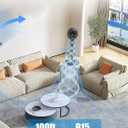 JRD Fan for Bedroom, 70 Oscillating Standing Fan, 100ft Pedestal Fans for Home Office