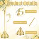 Maitys 15 Pcs Metal Table Numbers 1-15 with Weighted Base 8 Inch Table Number Stands for Wedding Reception, Party, Anniversary, Birthday Banquet(Gold)