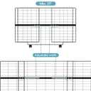 16-Inch Height Extension for Pet Gates, Adjustable Top Extension Piece for 26-42 Inch Wide Gates, Prevents Cats from Jumping Over, Black