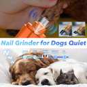 2-in-1 Cat Nail Clippers & Dog Nail Clippers Trimmers for Large Medium Small Dogs Cats Claw Trimmer Quick Sensor and Safety Guard USB Rechargeable with 2 LED Lights Dogs Nail Trimmer (XL, Orange 6th Generation)