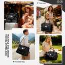 Travel Duffel Bag, Sports Tote Gym Bag, Shoulder Weekender Overnight Bag for Women