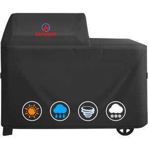 Comnova Grill Cover for Traeger Woodridge - Premium Wood Pellet Smoker Cover for Traeger Waterproof & Heavy Duty, 600D Pellet BBQ Cover Accessory for Treager Woodridge Grills (BAC761)