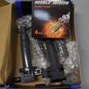 UF316 Ignition Coil Pack & 7090 Double Iridium Spark Plugs - Compatible with Toyota Prius, Prius C, Yaris, Echo, Scion xA, xB - Set of 4