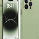AOTESIER for iPhone 14 Pro Max Case, Upgraded Silicone | Full Camera Protection | Wear-Resistant | Anti-Drop Protection with Anti-Scratch Lining Phone Case for iPhone 14 Pro Max, Tea Green