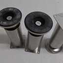 6 inch / 15cm Metal Furniture Legs, Pack of 4 Modern Stainless Steel Tapered Replacement Feet for Home DIY Projects Couch Sofa Cabinet Nightstand TV Stand